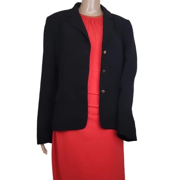 Tahari Arthur S. Levine Black Blazer 14 - Picture 2 of 6